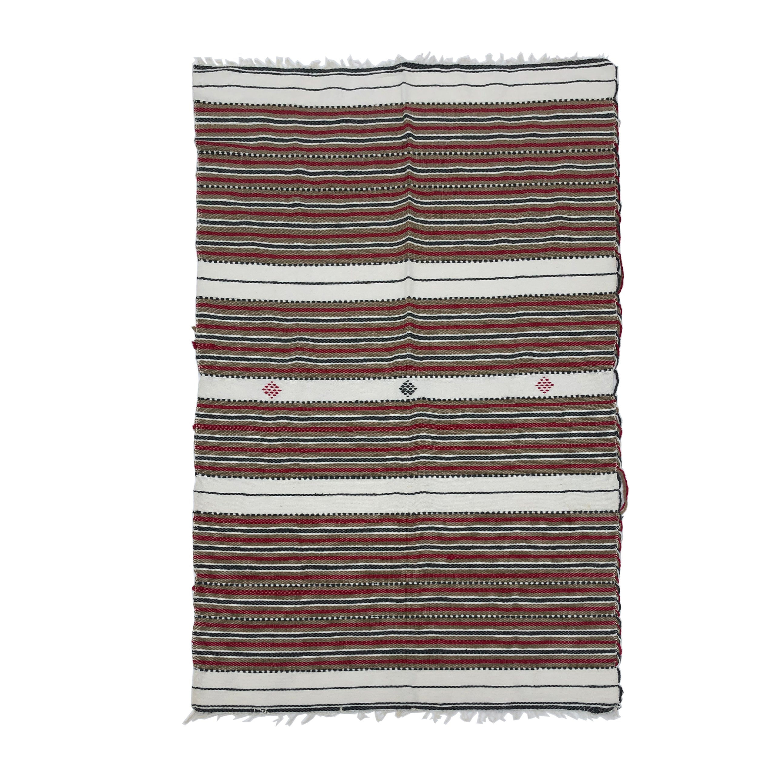 Kabylie_Handwoven_Wool_Rug_in_Tricolour_Stripes,_Algeria_1980s