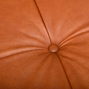 GE19_Teak_Daybed_by_Hans_J._Wegner_for_Getama,_Camel_Leather_Upholstery,_Denmark,_1960s