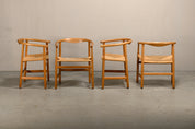 Set_of_4_Hans_J._Wegner_PP201_Dining_Chairs_for_PP_Møbler_in_Oak_and_Paper_Cord,_Denmark,_1970s