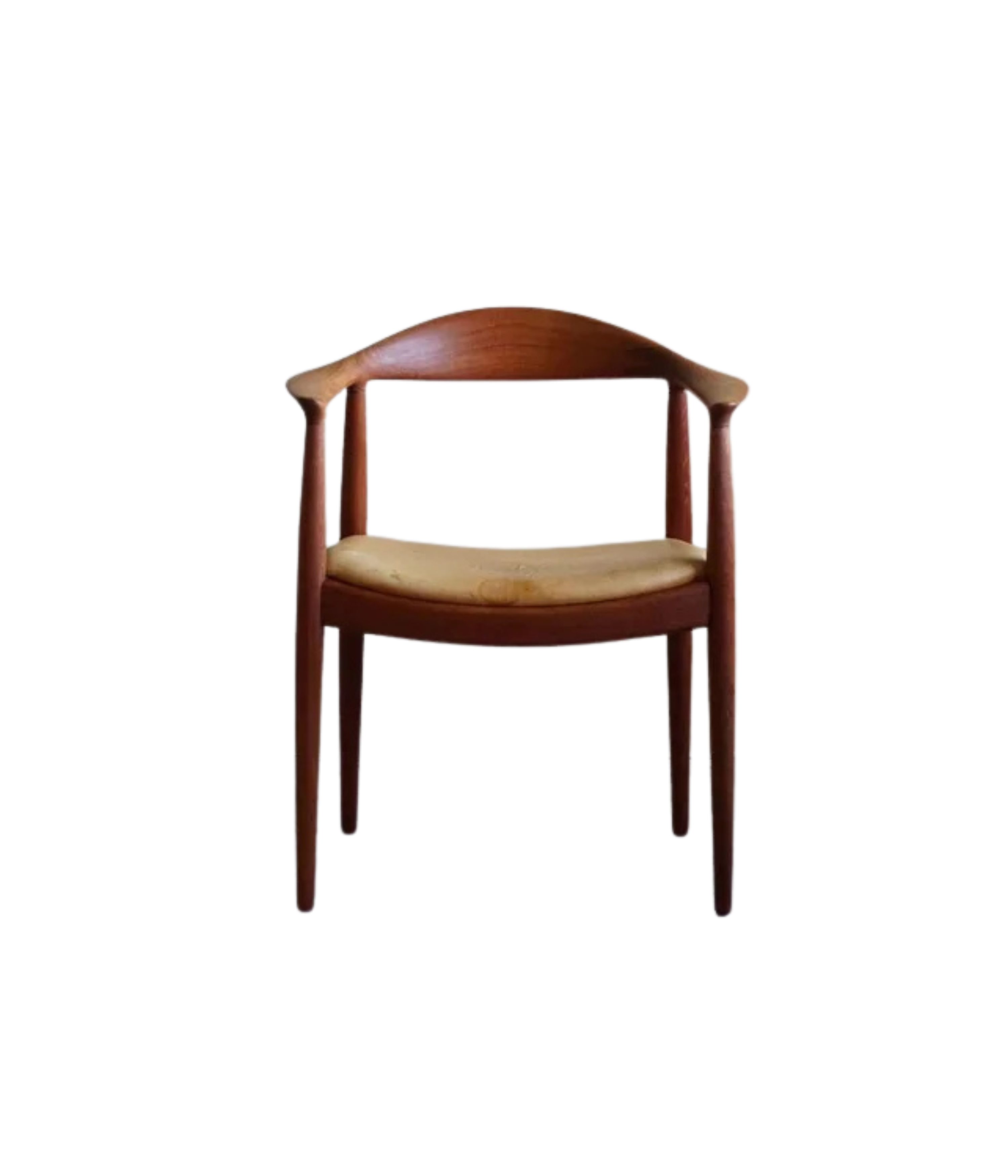 Hans_J._Wegner_“The_Chair”_JH501_in_Teak_and_Leather,_Denmark_1950s