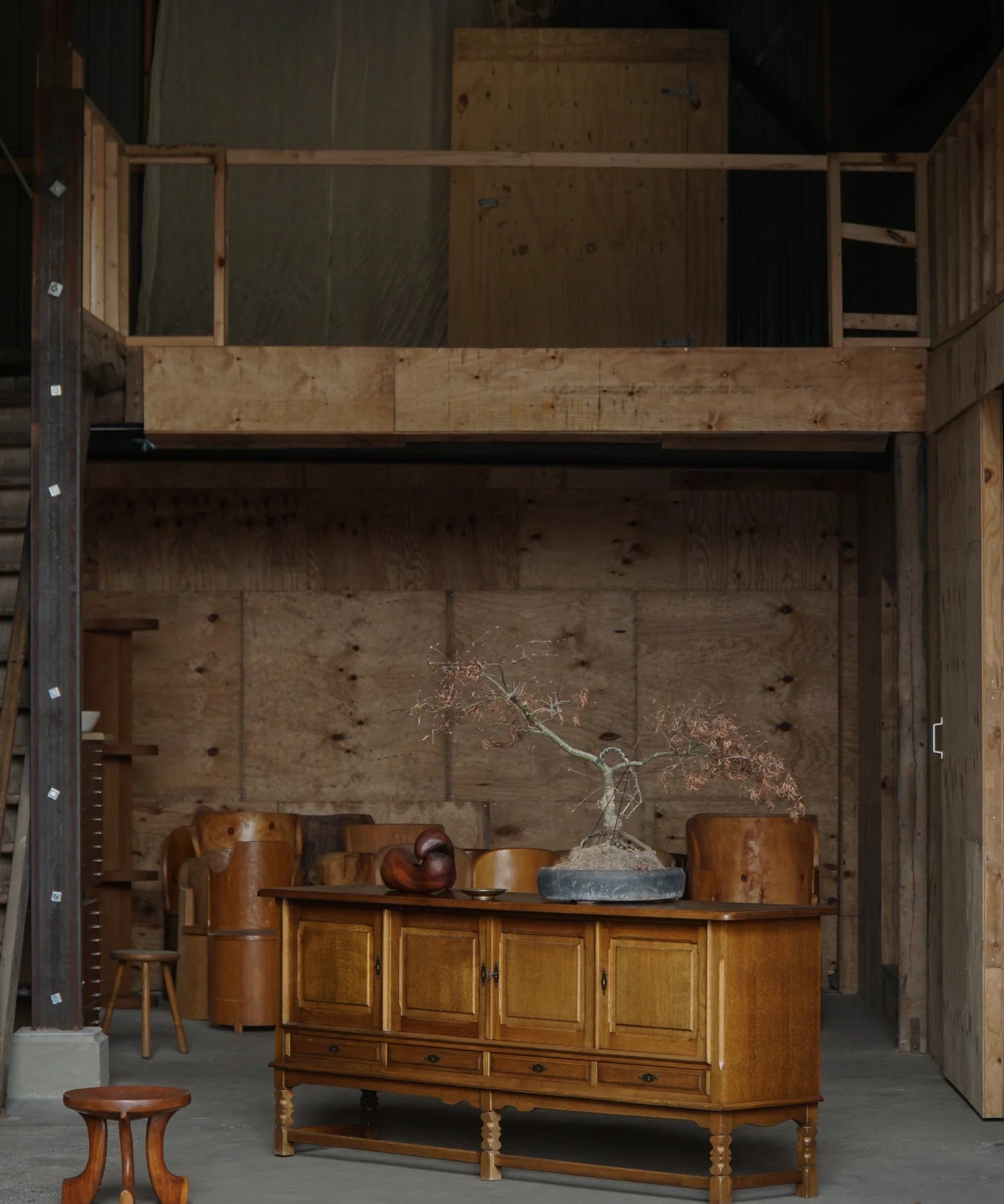 Henning_Kjærnulf_Dark_Stained_Oak_Sideboard,_Danish_Brutalist_Credenza_for_EG_Møbler,_1960s