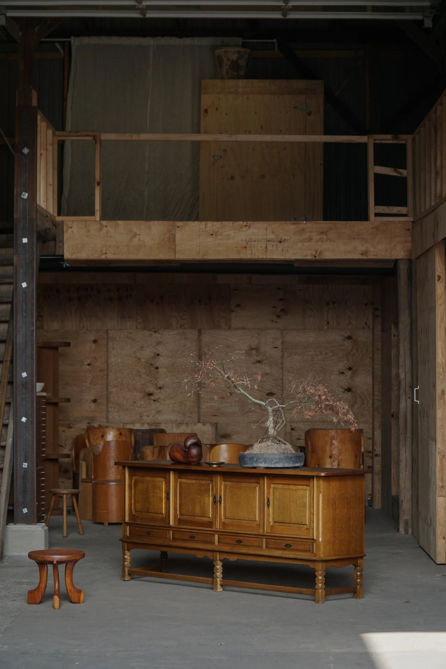 Henning_Kjærnulf_Dark_Stained_Oak_Sideboard,_Danish_Brutalist_Credenza_for_EG_Møbler,_1960s