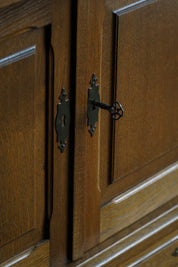 Henning_Kjærnulf_Dark_Stained_Oak_Sideboard,_Danish_Brutalist_Credenza_for_EG_Møbler,_1960s