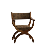 Henning_Kjærnulf_‘Kurul’_Armchair_in_Oak_with_Lisa_Larson_Textile