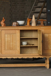 Henning_Kjærnulf_Oak_Sideboard_for_EG_Møbler,_Danish_Brutalist_Credenza,_1960s