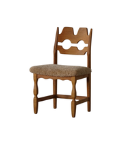 Henning_Kjærnulf_Razorblade_Dining_Chair_in_Oak_and_Lambswool,_Denmark,_1960s