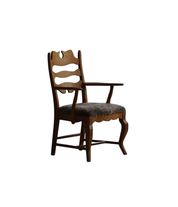 Henry_Kjærnulf_‘Razorblade’_Armchair_in_Oak_and_Lambswool,_Danish_Modern_Design