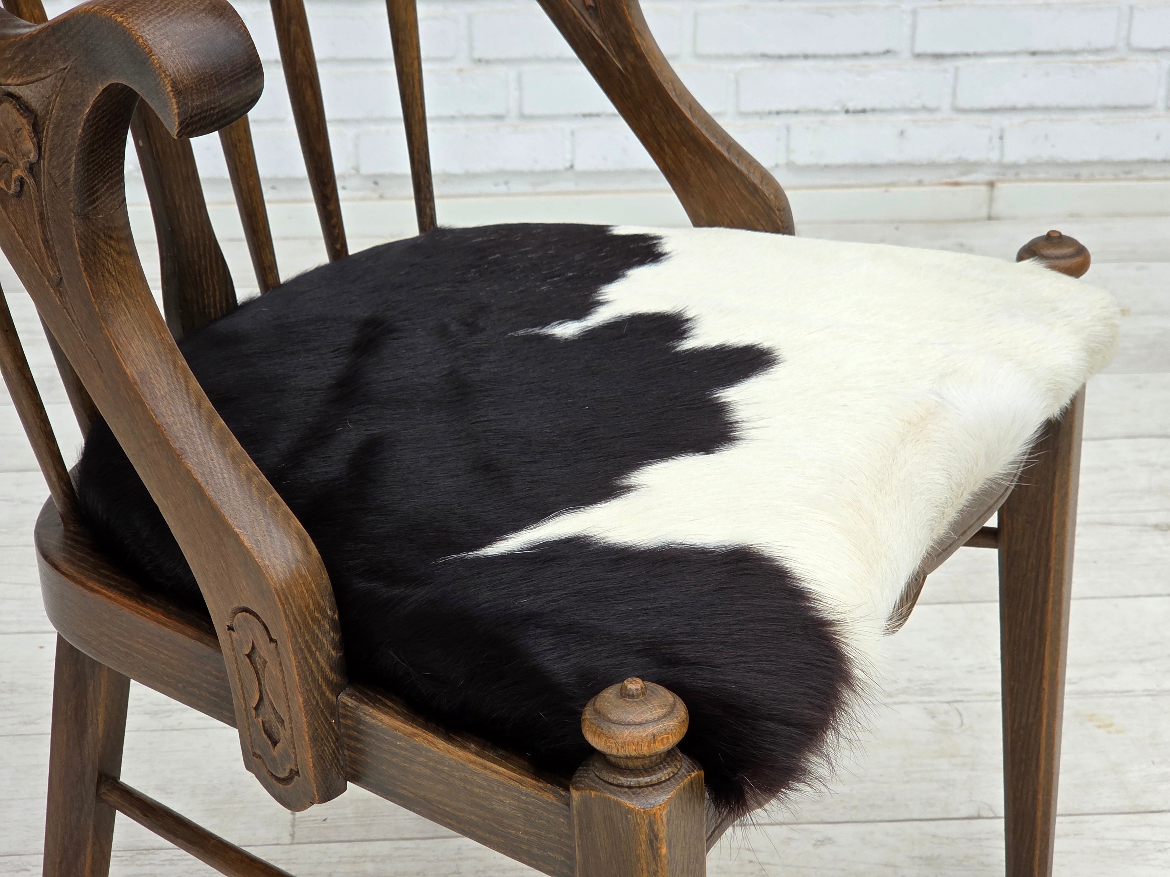 High_Back_Armchair_in_Cowhide_and_Oak_1960s_Denmark