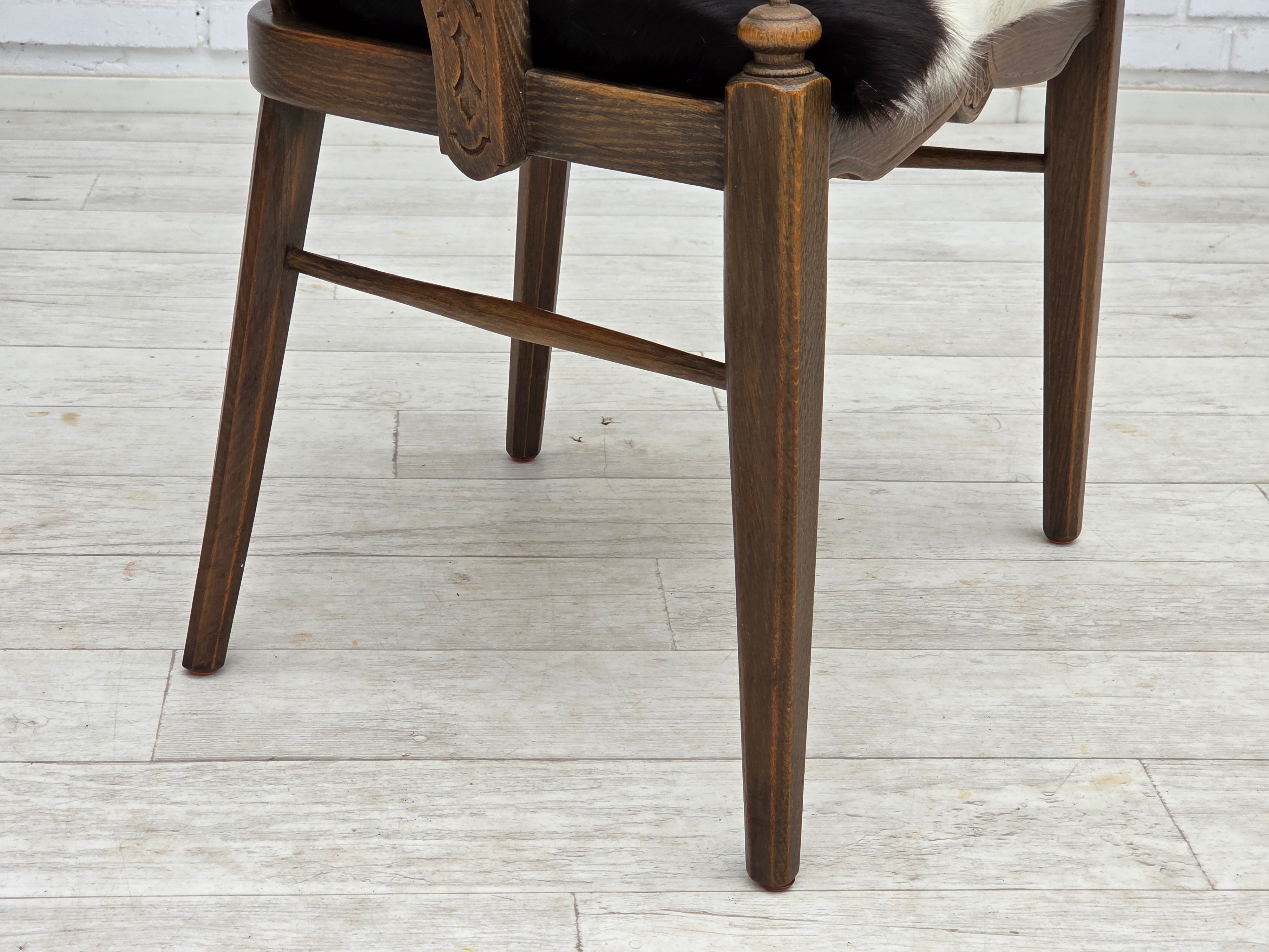 High_Back_Armchair_in_Cowhide_and_Oak_1960s_Denmark