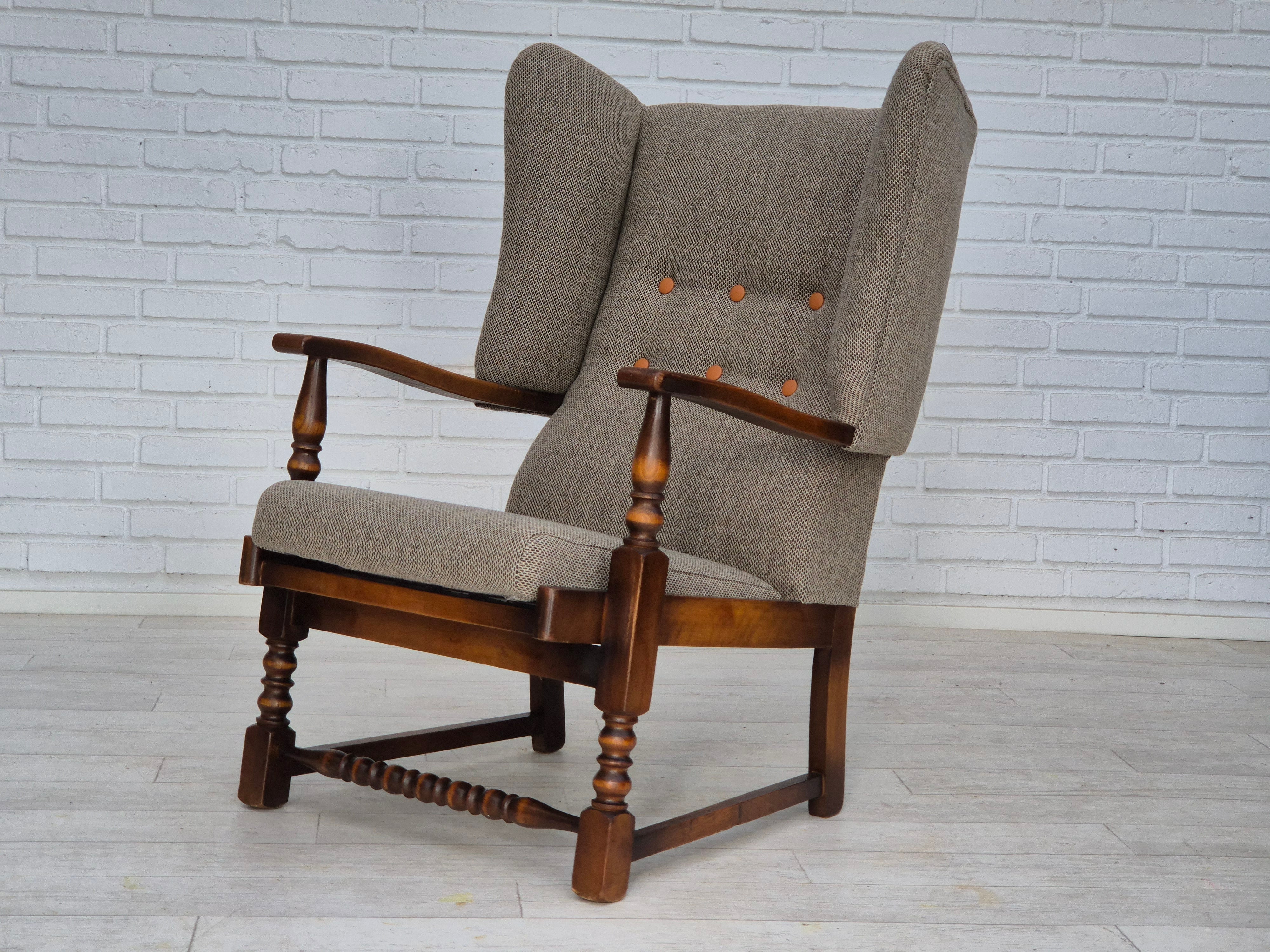 High_Back_Lounge_Chair_by_Danish_or_Swedish_Maker_circa_1960_Scandinavia