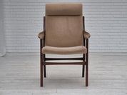 Highback_Armchair,_Beech_Wood_&_Velour,_1960s_Denmark