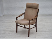 Highback_Armchair,_Beech_Wood_&_Velour,_1960s_Denmark