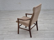 Highback_Armchair,_Beech_Wood_&_Velour,_1960s_Denmark
