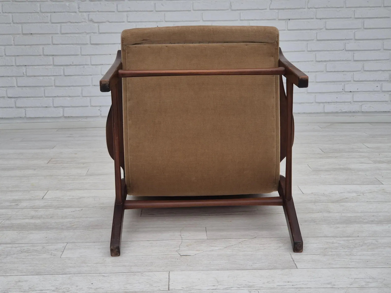 Highback_Armchair,_Beech_Wood_&_Velour,_1960s_Denmark