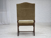Highback_Armchair,_Wool_&_Velour,_Carved_Oak_1950s_Denmark