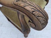 Highback_Armchair,_Wool_&_Velour,_Carved_Oak_1950s_Denmark