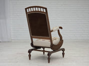 Highback_Rocking_Chair_in_Ash_and_Wool,_1930s,_Denmark