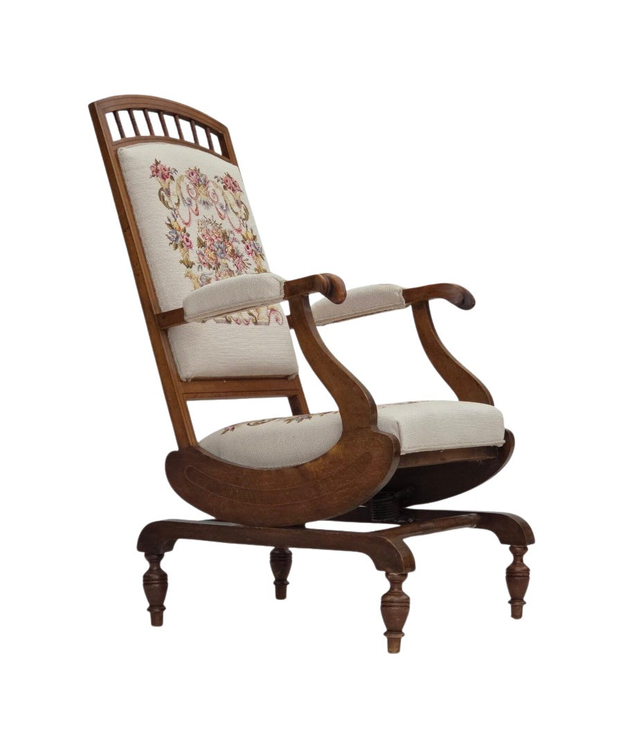 Highback_Rocking_Chair_in_Ash_and_Wool,_1930s,_Denmark