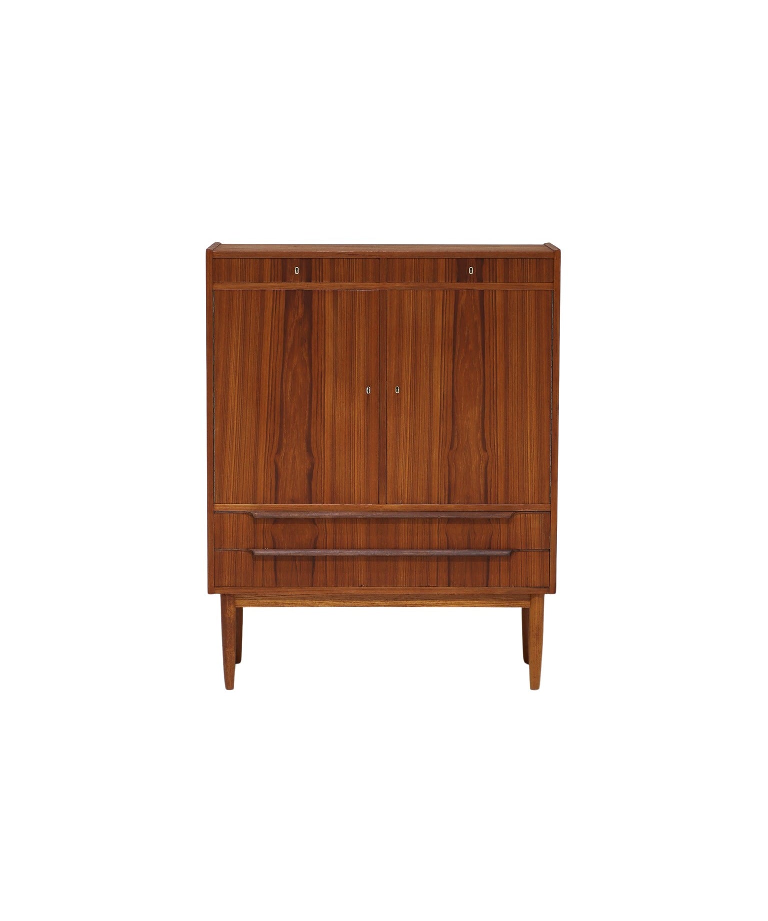 Teak_Highboard_by_Andreas_Pedersen_Møbelfabrik,_1960s,_Denmark