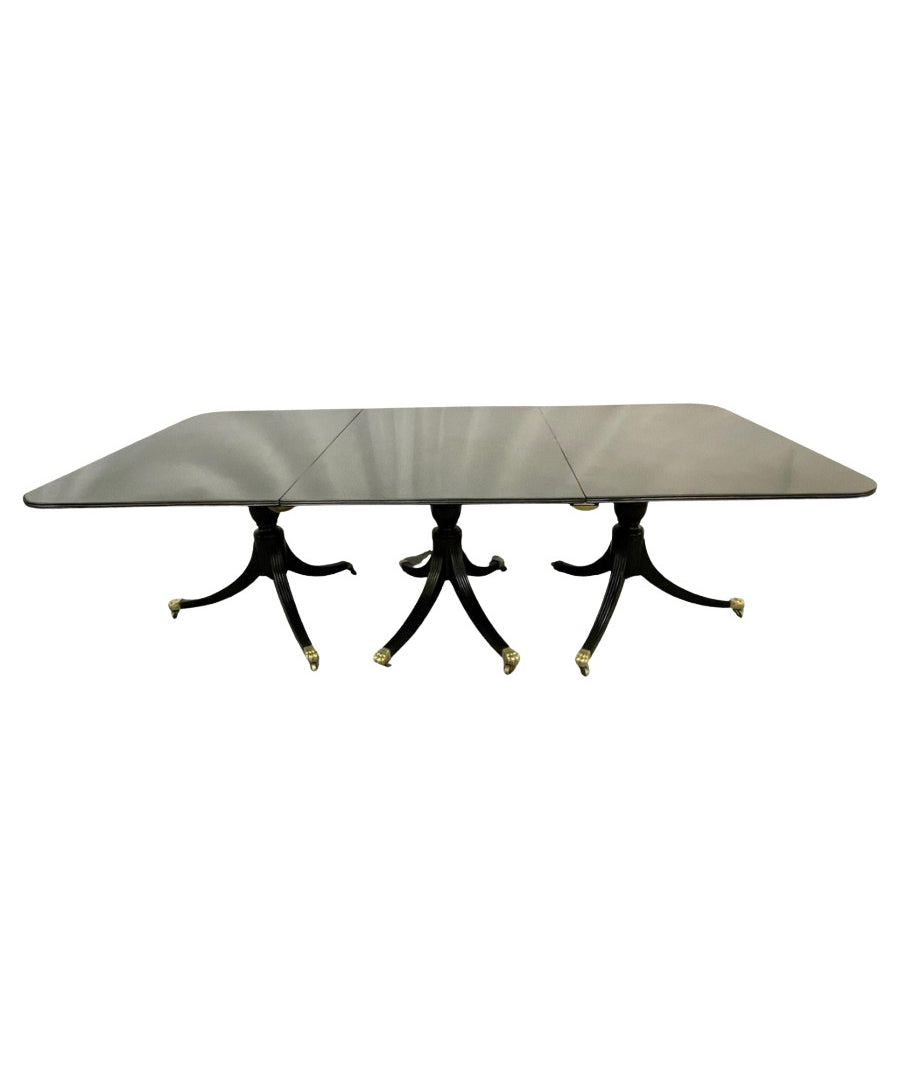 Hollywood_Regency_Triple_Pedestal_Ebony_Dining_Table,_Maison_Jansen_1920s