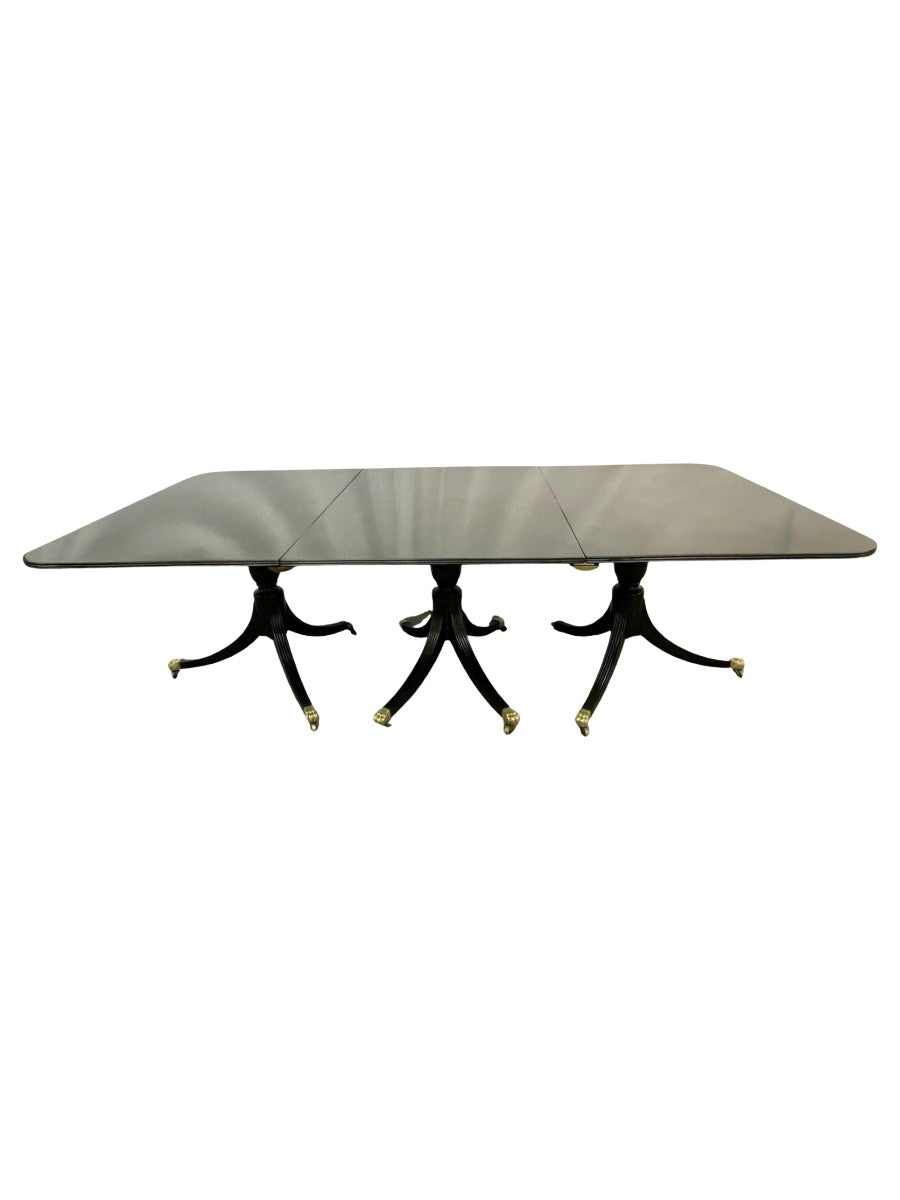 Hollywood_Regency_Triple_Pedestal_Ebony_Dining_Table,_Maison_Jansen_1920s