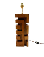 Hollywood_Regency_Wood_and_Brass_Table_Lamp_with_Lampshade,_France,_1970s