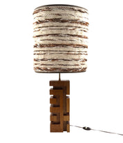 Hollywood_Regency_Wood_and_Brass_Table_Lamp_with_Lampshade,_France,_1970s