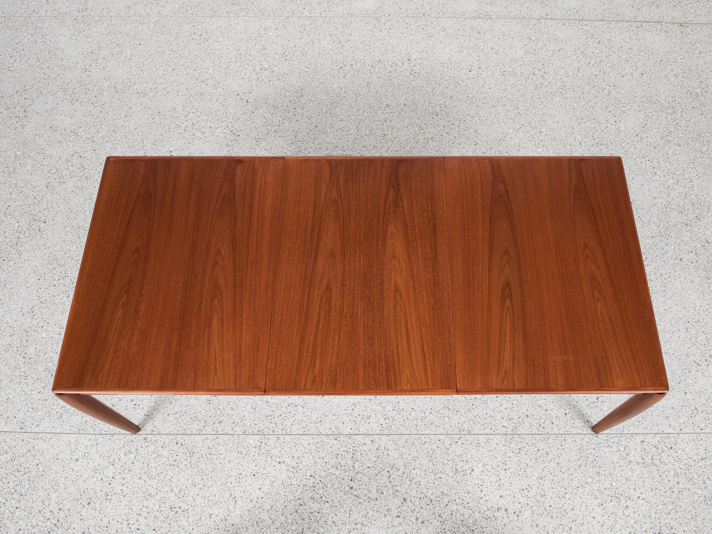 H.W._Klein_Extendable_Teak_Dining_Table_for_Bramin,_Denmark,_1960s