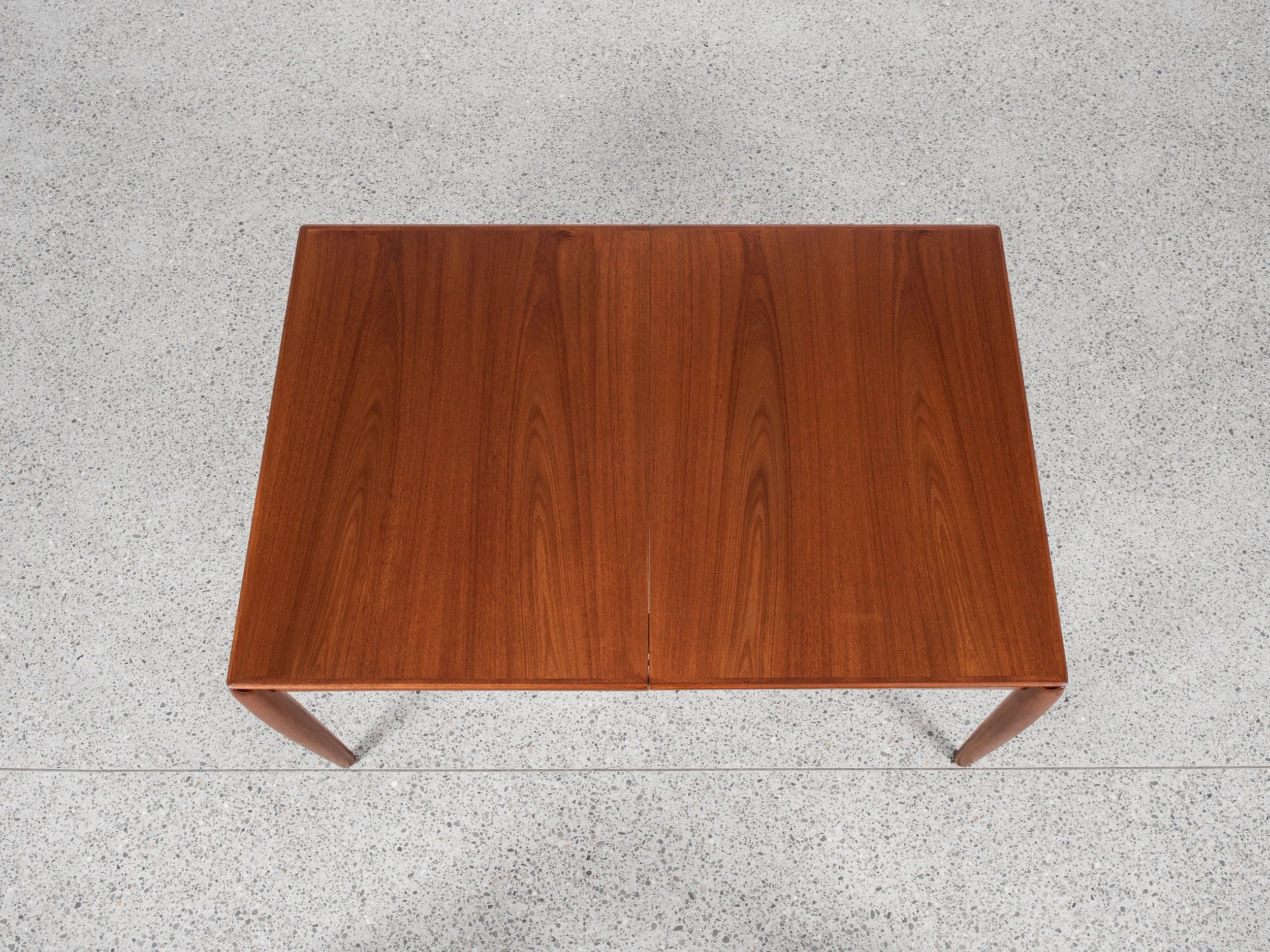 H.W._Klein_Extendable_Teak_Dining_Table_for_Bramin,_Denmark,_1960s