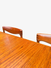 Set_of_Dinning_by_H.W.Klein_&_Cognac_in_Teak_and_Leather_for_Bramin,_Denmark_1960's