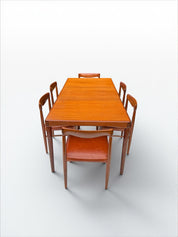 Set_of_Dinning_by_H.W.Klein_&_Cognac_in_Teak_and_Leather_for_Bramin,_Denmark_1960's