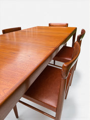 Set_of_Dinning_by_H.W.Klein_&_Cognac_in_Teak_and_Leather_for_Bramin,_Denmark_1960's