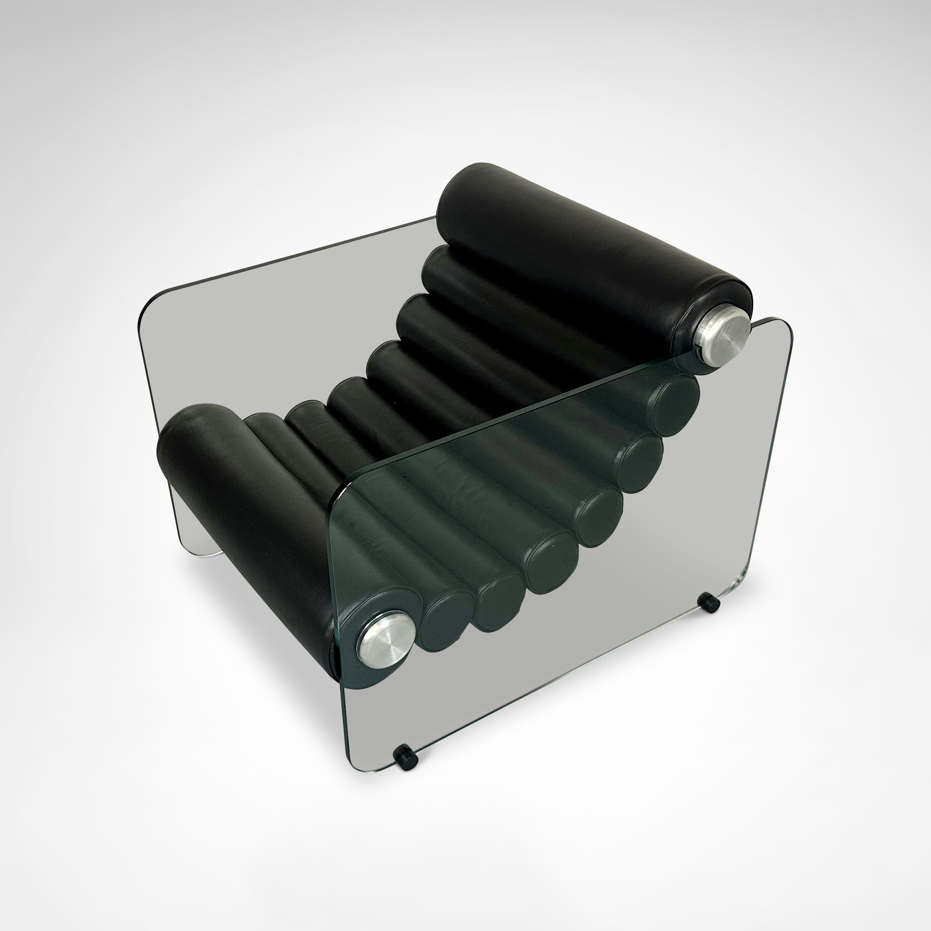 Hyaline_leather_and_glass_armchair_by_Fabio_Lenci_for_Comfortline_Italy_1960s