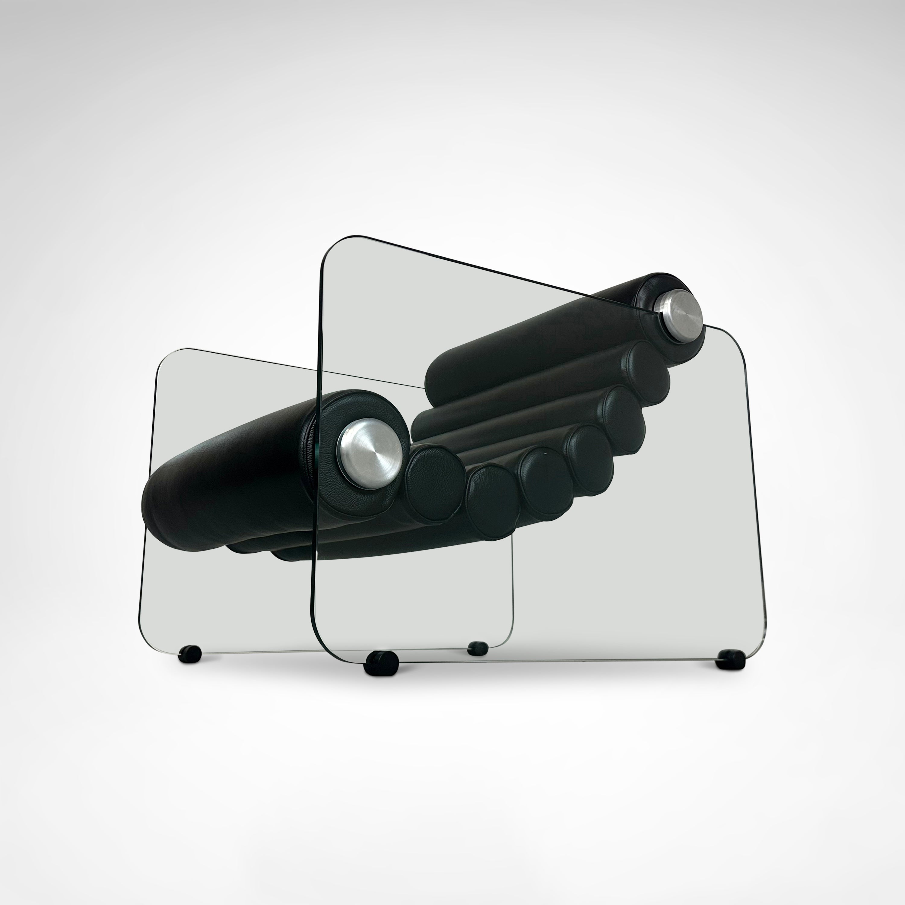 Hyaline_leather_and_glass_armchair_by_Fabio_Lenci_for_Comfortline_Italy_1960s