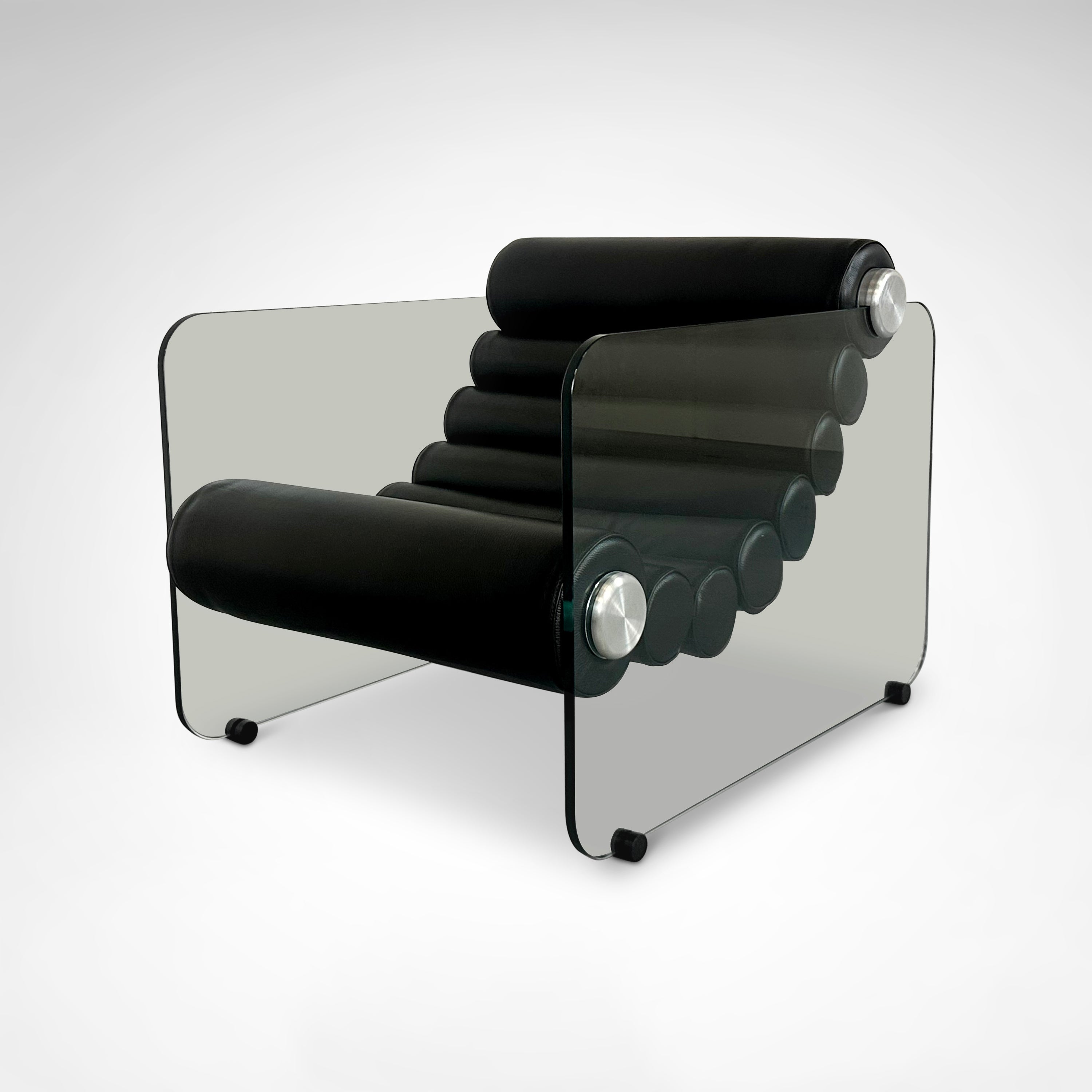 Hyaline_leather_and_glass_armchair_by_Fabio_Lenci_for_Comfortline_Italy_1960s