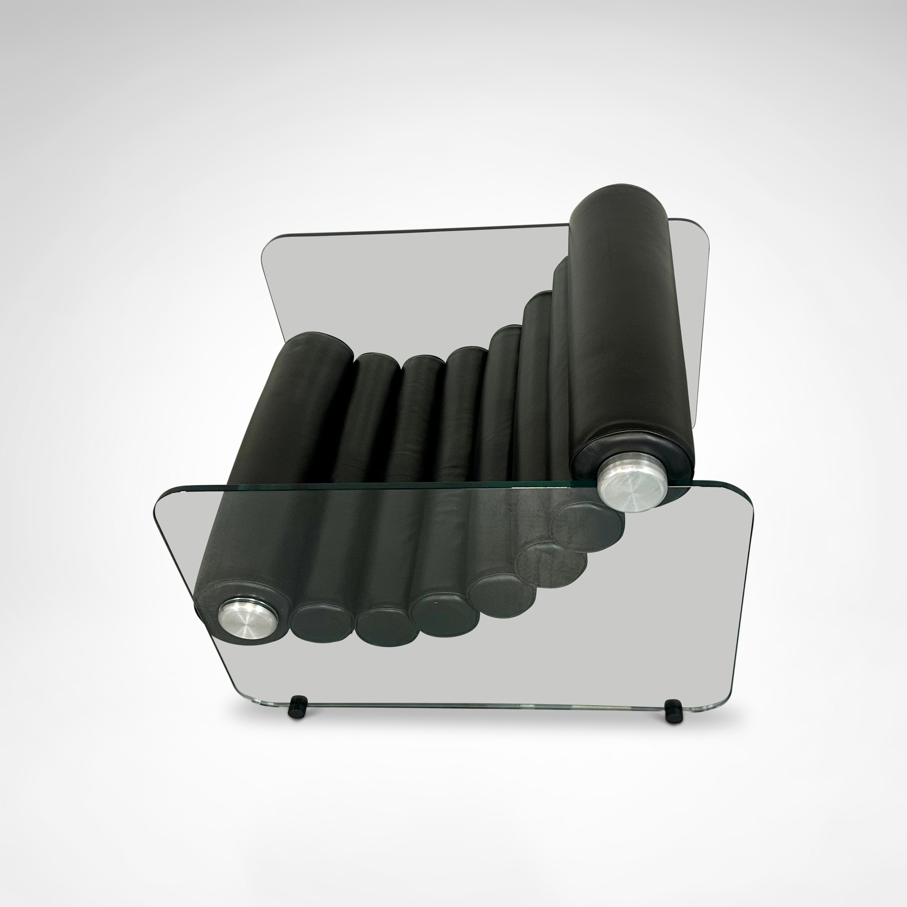 Hyaline_leather_and_glass_armchair_by_Fabio_Lenci_for_Comfortline_Italy_1960s