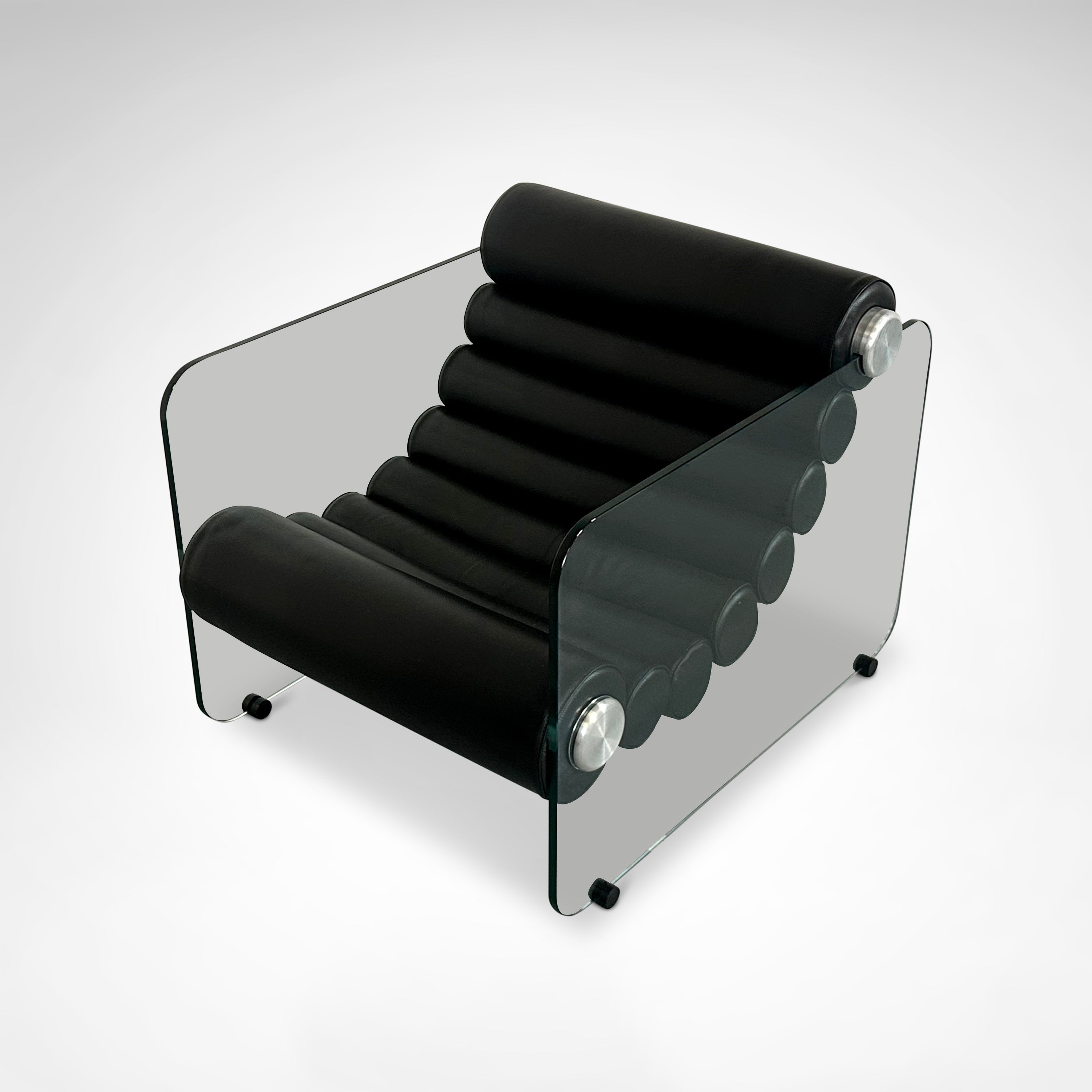 Hyaline_leather_and_glass_armchair_by_Fabio_Lenci_for_Comfortline_Italy_1960s