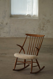 Illum_Wikkelsø_Rocking_Chair_for_N._Eilersen_in_Beech_and_Shearling,_Denmark,_1960s