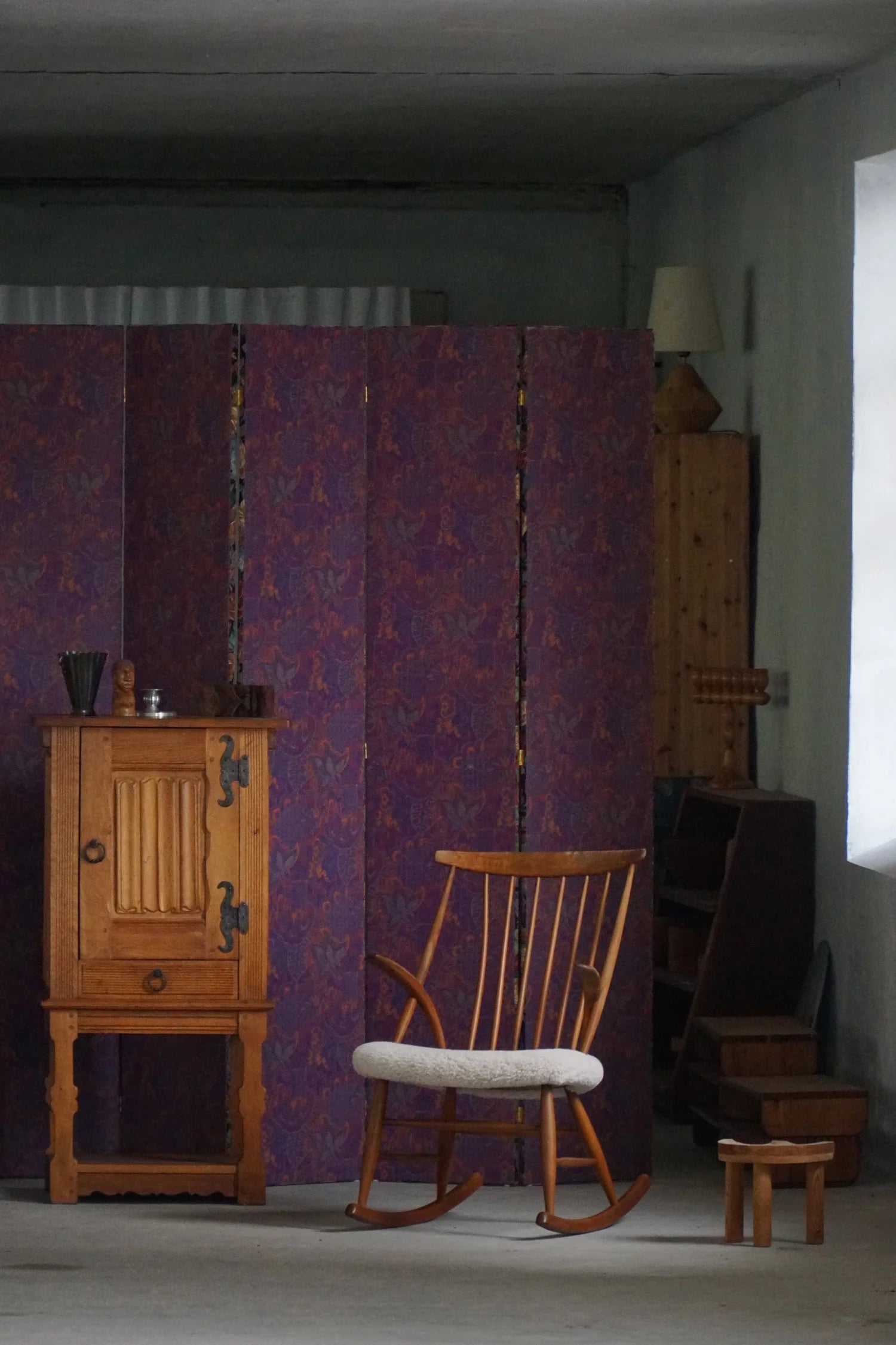 Illum_Wikkelsø_Rocking_Chair_for_N._Eilersen_in_Beech_and_Shearling,_Denmark,_1960s