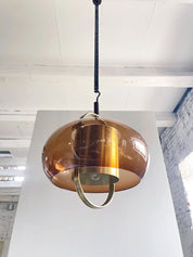 1970s_Smoked_Glass_and_Brass_Pendant_Lamp_by_Temde_Leuchten,_German_Space_Age_Design