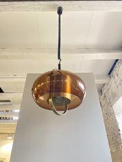 1970s_Smoked_Glass_and_Brass_Pendant_Lamp_by_Temde_Leuchten,_German_Space_Age_Design