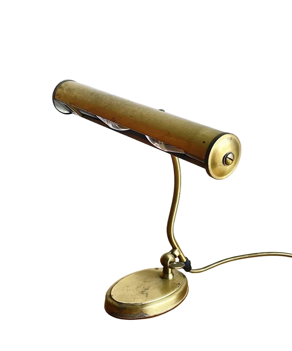 1960s_Pfäffle_Table_Lamp,_German_Mid-Century_Modern_Piano_and_Picture_Light,_Dual_E14_Sockets