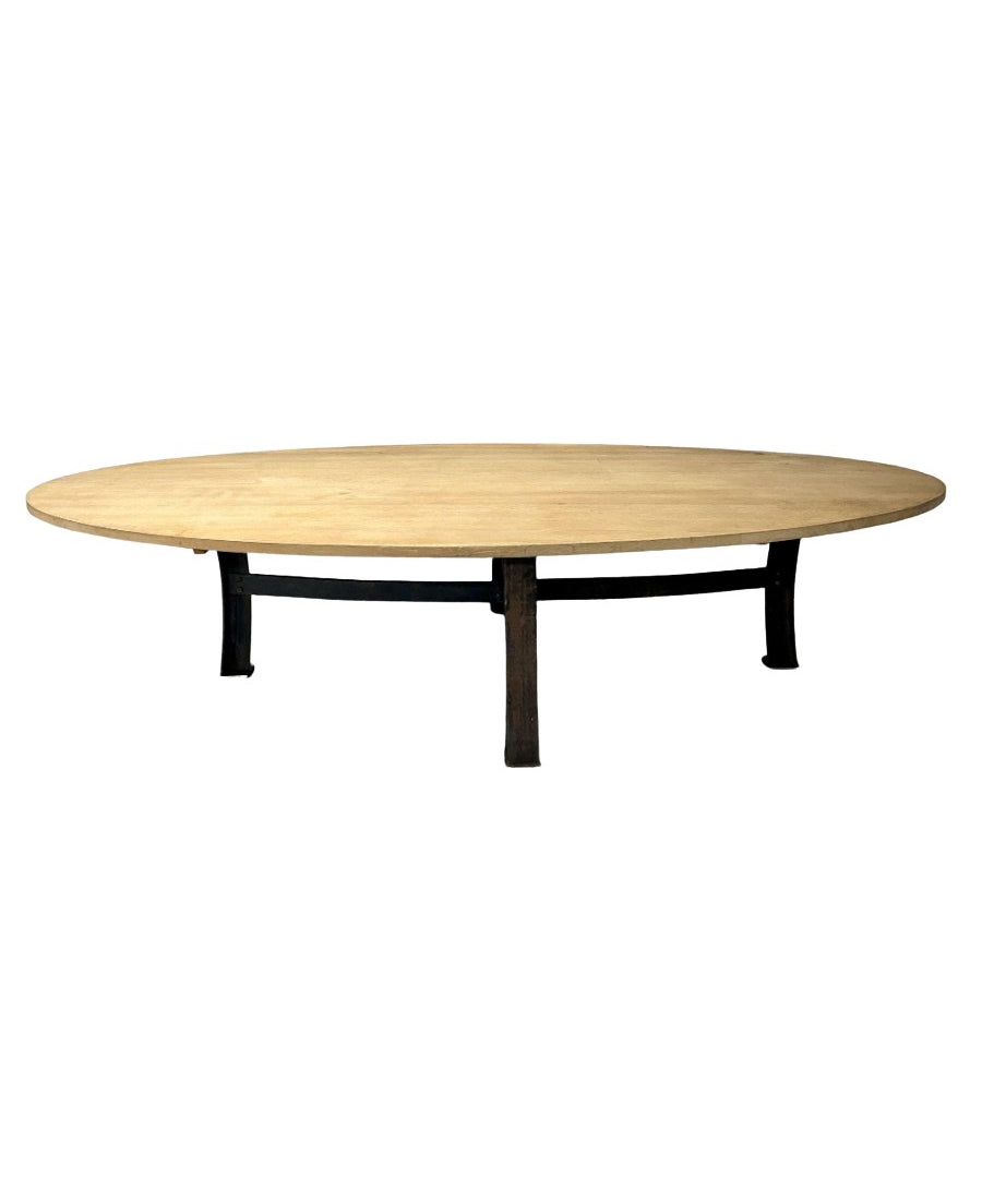 Industrial_Mid-Century_Oak_&_Steel_Dining_Table_1970s_USA