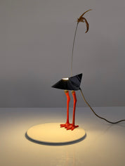 Bibibibi_Table_Lamp_by_Ingo_Maurer_in_Porcelain,_Metal_and_Red_Plastic,_Germany,_1982