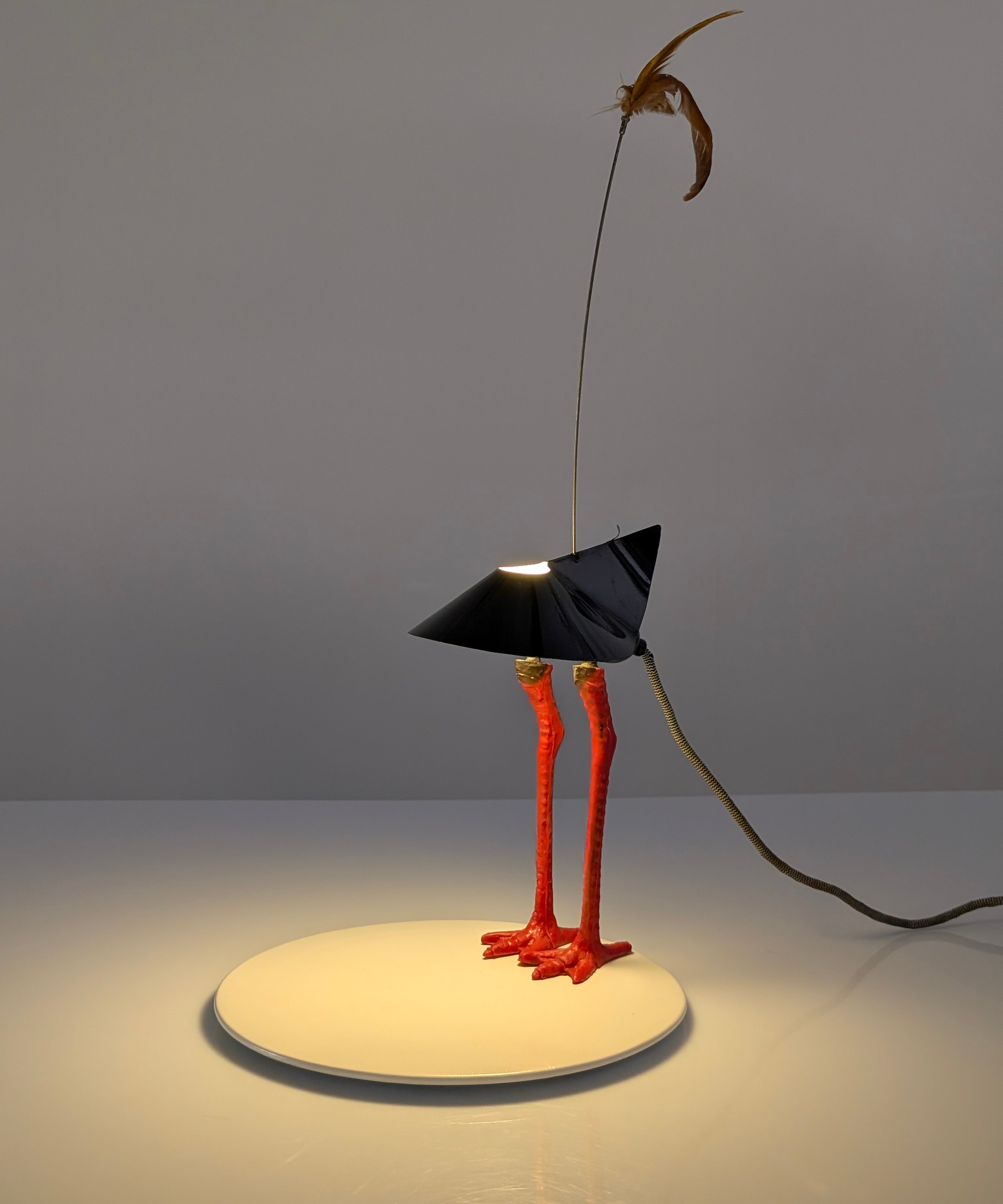 Bibibibi_Table_Lamp_by_Ingo_Maurer_in_Porcelain,_Metal_and_Red_Plastic,_Germany,_1982