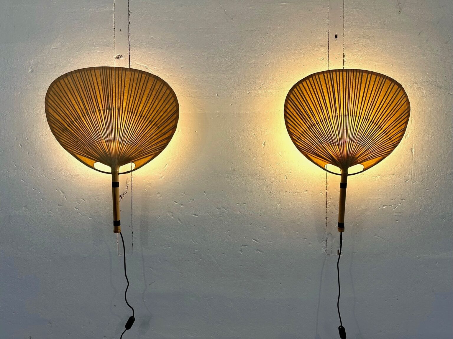 Set_of_2_Ingo_Maurer_Uchiwa_III_wall_Lamps,_M-Design_1973