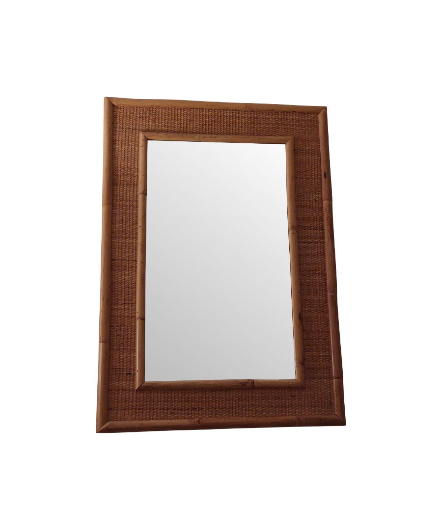 Italian_70's_Bamboo_and_Cane__Rectangular_Wall_Mirror_made_by_Dal_Vera