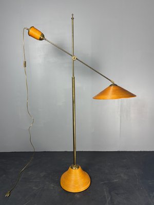 Italian_Adjustable_Floor_Lamp_in_Pencil_Reed,_Bamboo,_Rattan_and_Brass,_1970s