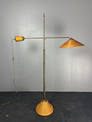 Italian_Adjustable_Floor_Lamp_in_Pencil_Reed,_Bamboo,_Rattan_and_Brass,_1970s