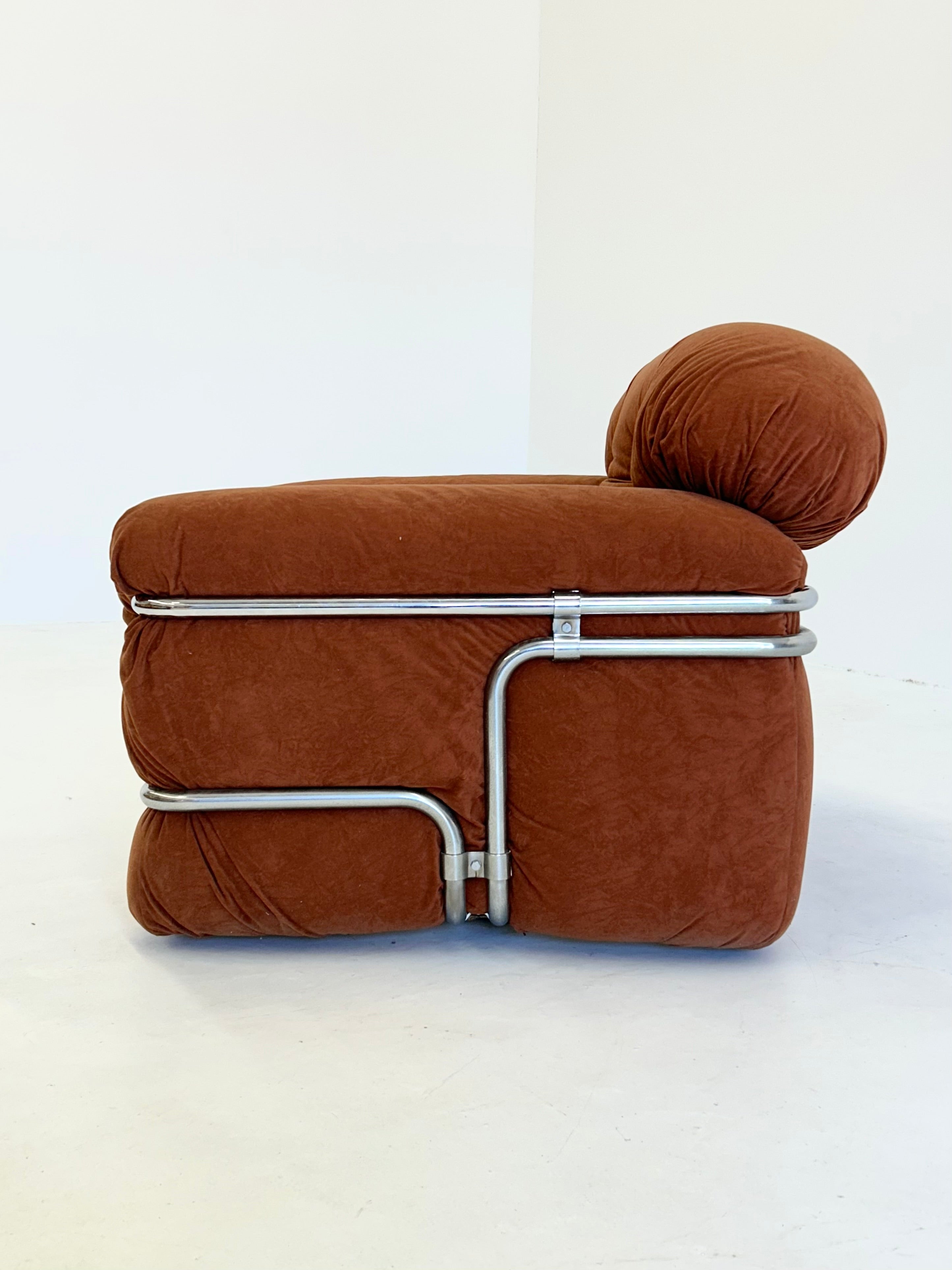 1970s_Chrome_Armchair_by_Adriano_Piazzesi,_Italy